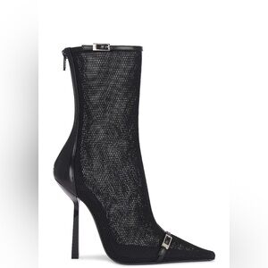 SAINT LAURENT Oxalis Mesh Bootie Size EU 39 US 9